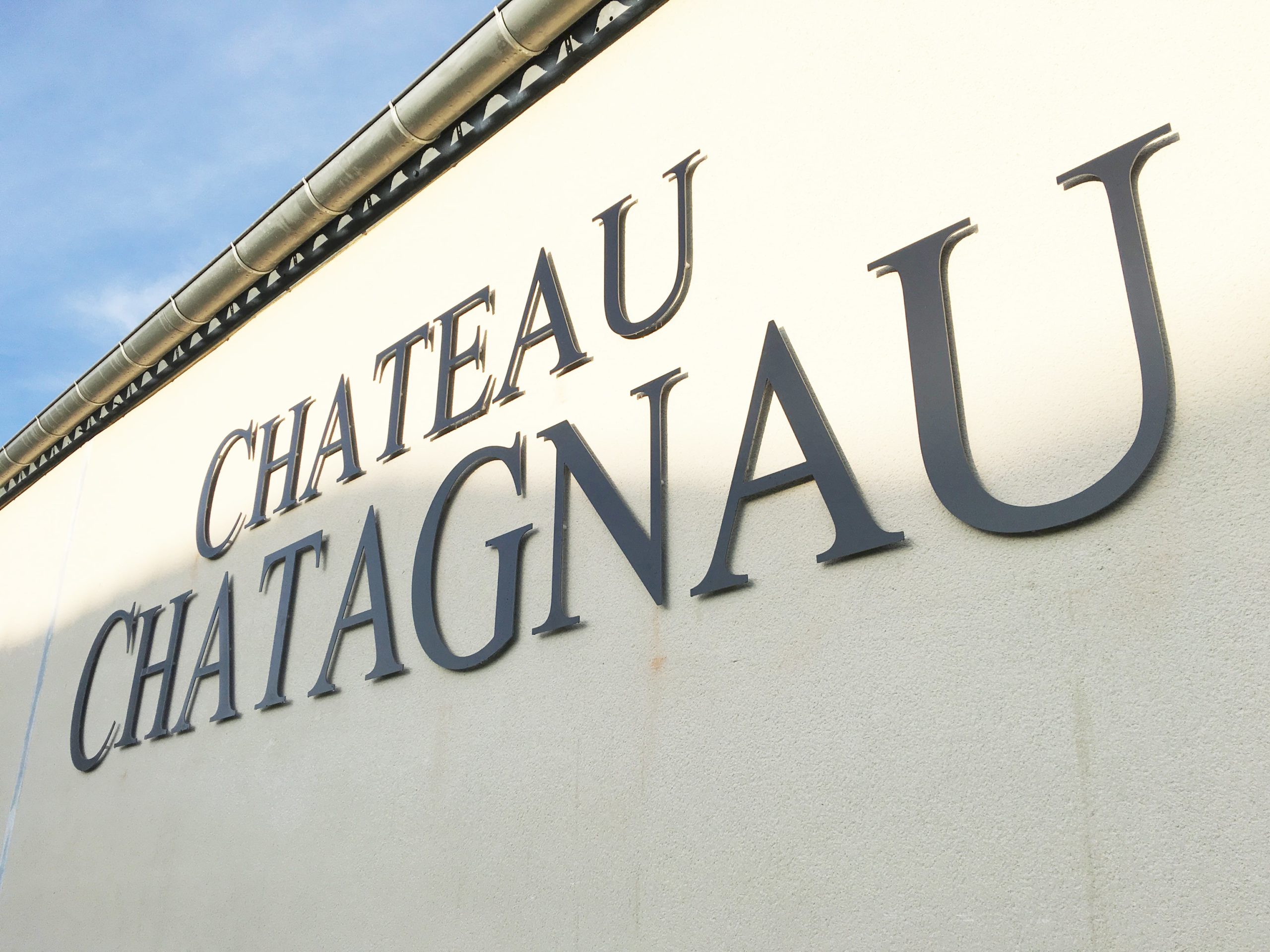 Lettrage devanture Chateau chatagnau