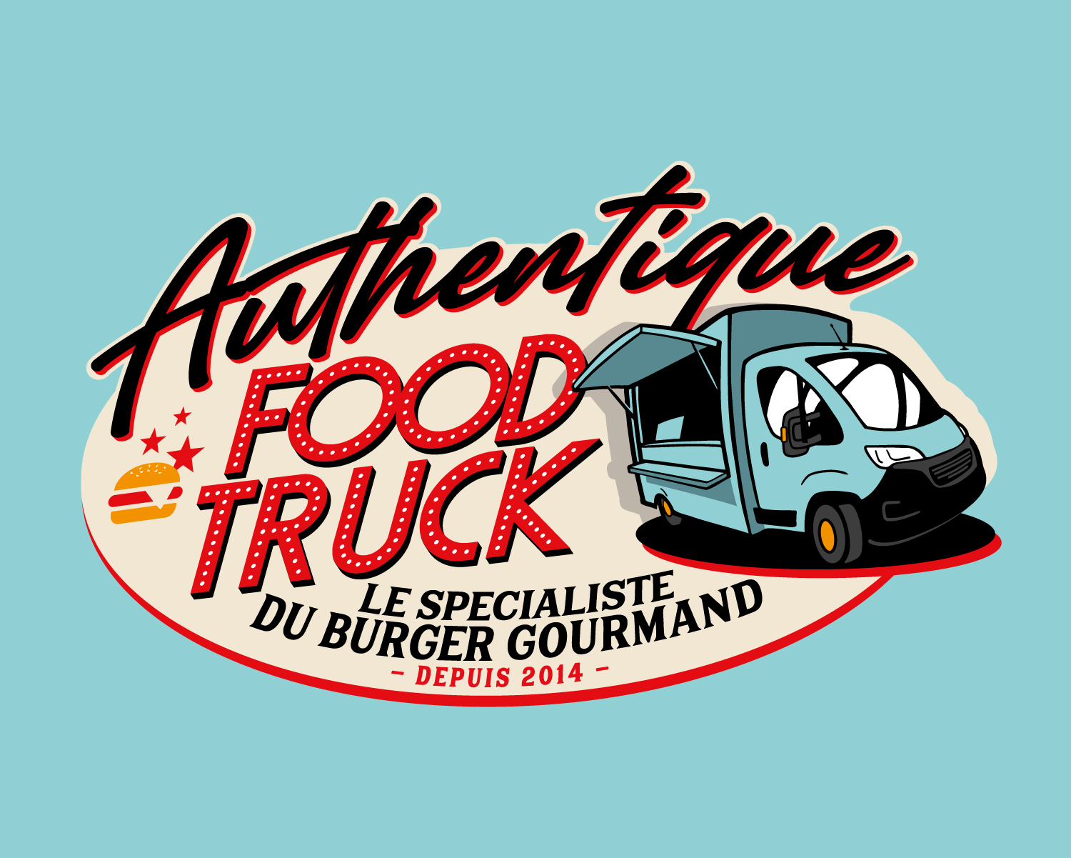 Création de logo Authentic foodtruc